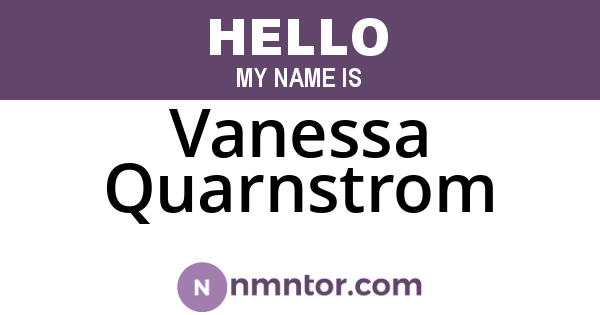 Vanessa Quarnstrom