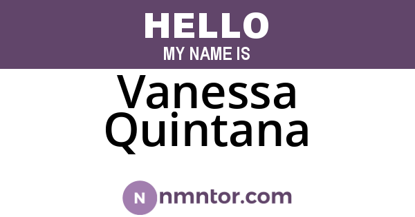 Vanessa Quintana