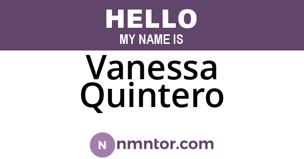Vanessa Quintero