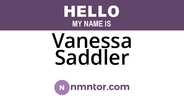 Vanessa Saddler