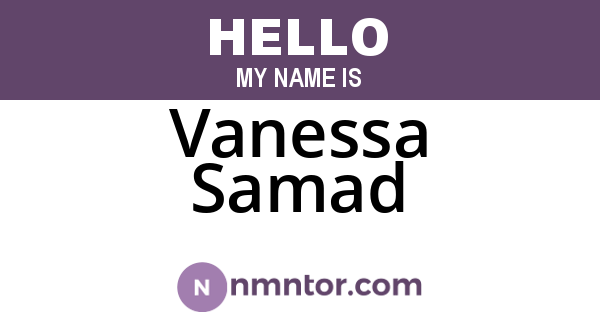 Vanessa Samad