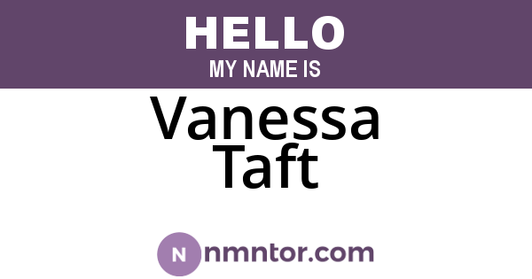 Vanessa Taft