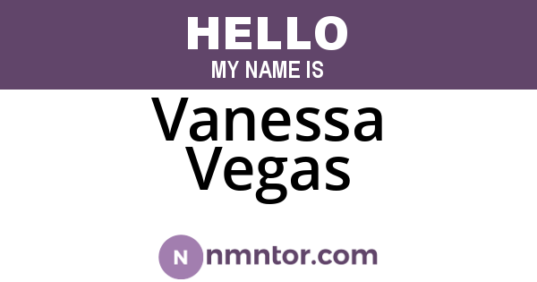 Vanessa Vegas