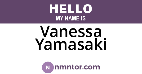 Vanessa Yamasaki