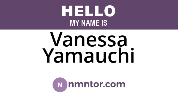 Vanessa Yamauchi