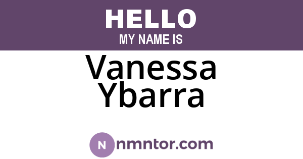 Vanessa Ybarra