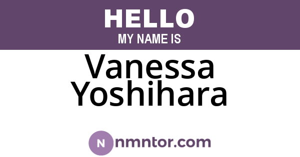 Vanessa Yoshihara