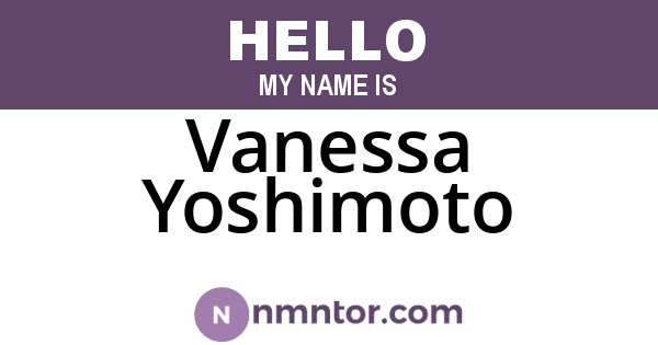 Vanessa Yoshimoto