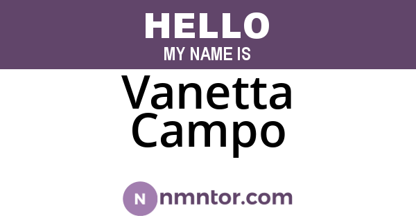 Vanetta Campo