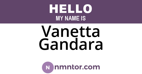 Vanetta Gandara