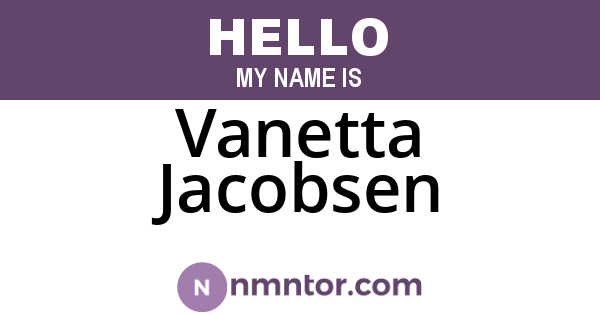 Vanetta Jacobsen