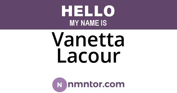Vanetta Lacour