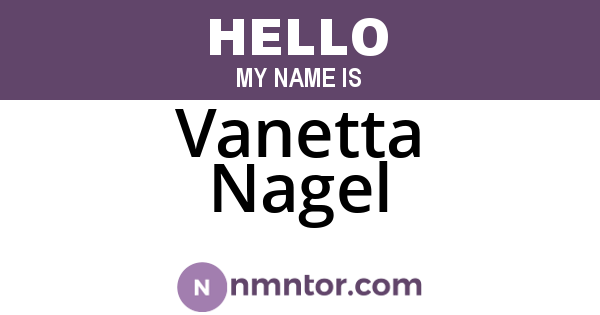 Vanetta Nagel