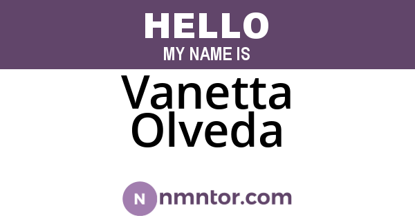 Vanetta Olveda