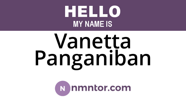 Vanetta Panganiban