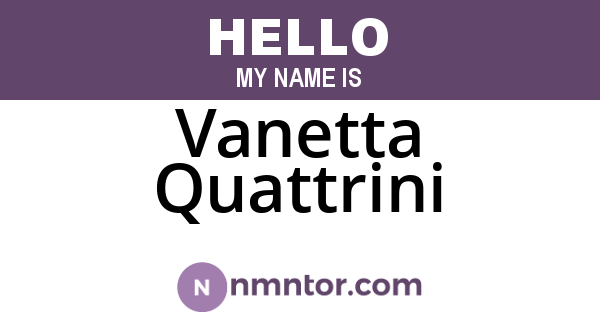 Vanetta Quattrini