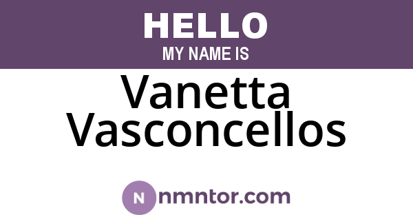 Vanetta Vasconcellos