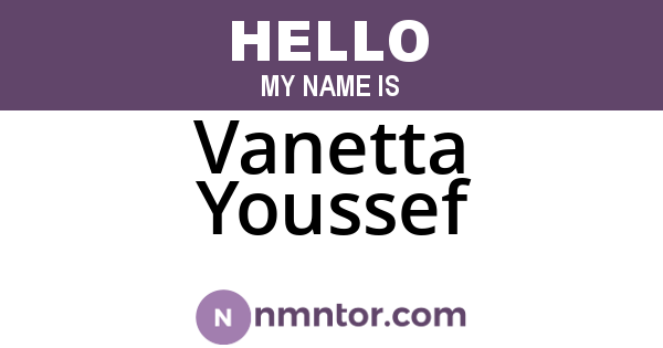 Vanetta Youssef