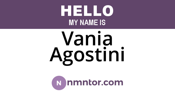 Vania Agostini
