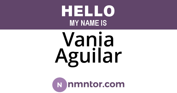 Vania Aguilar