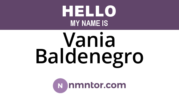 Vania Baldenegro
