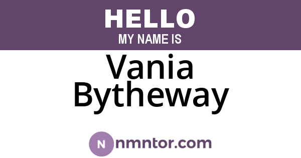 Vania Bytheway