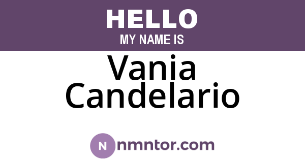 Vania Candelario