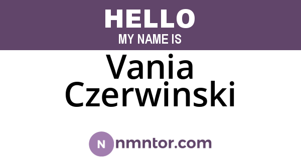 Vania Czerwinski