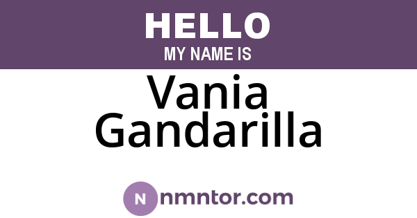 Vania Gandarilla