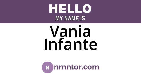 Vania Infante