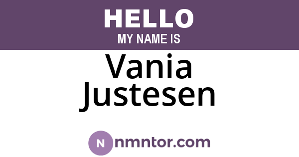 Vania Justesen