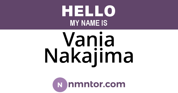 Vania Nakajima