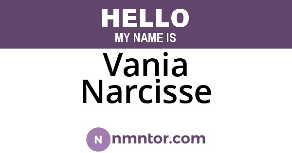 Vania Narcisse