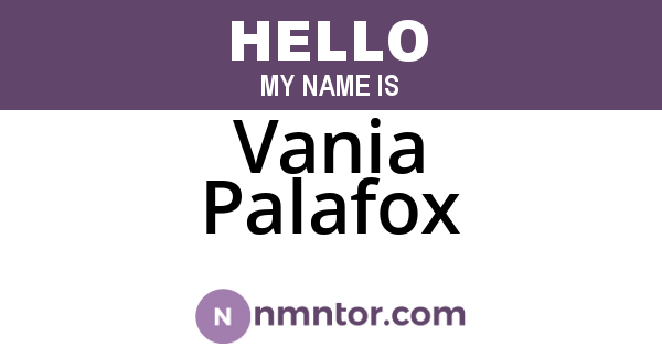 Vania Palafox