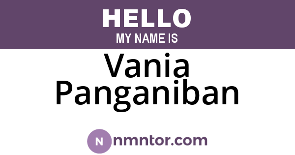 Vania Panganiban