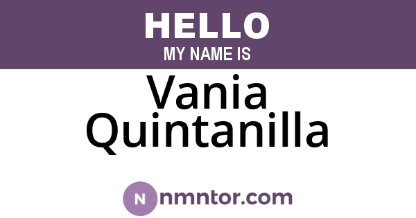 Vania Quintanilla
