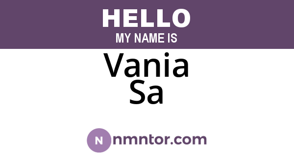Vania Sa