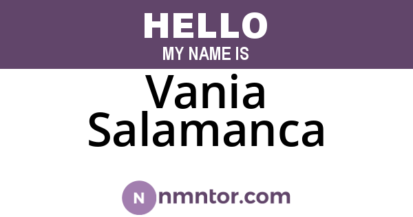 Vania Salamanca