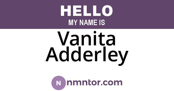 Vanita Adderley
