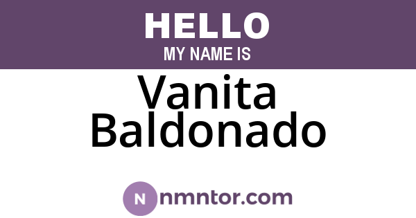Vanita Baldonado