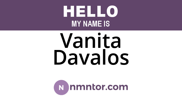 Vanita Davalos