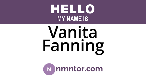 Vanita Fanning