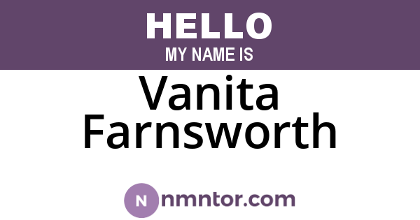 Vanita Farnsworth