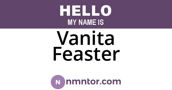 Vanita Feaster