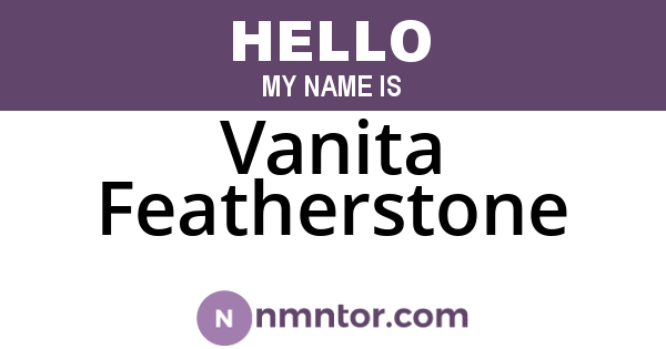 Vanita Featherstone