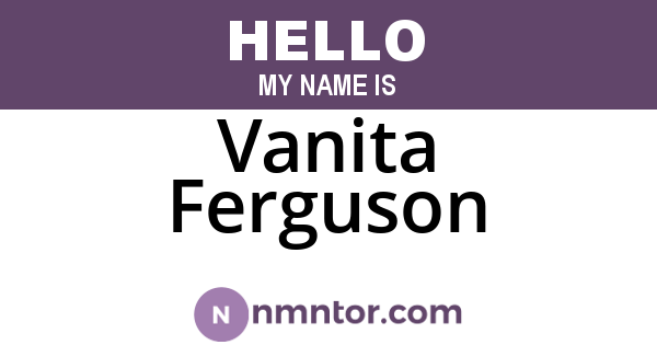 Vanita Ferguson
