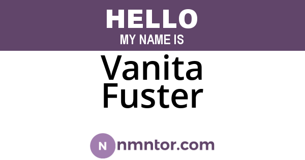 Vanita Fuster