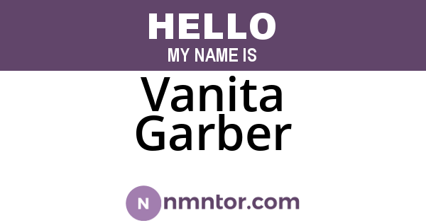 Vanita Garber