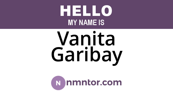 Vanita Garibay