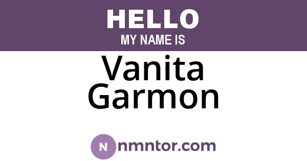 Vanita Garmon